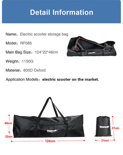 Electric Scooter Transport Storage Bag