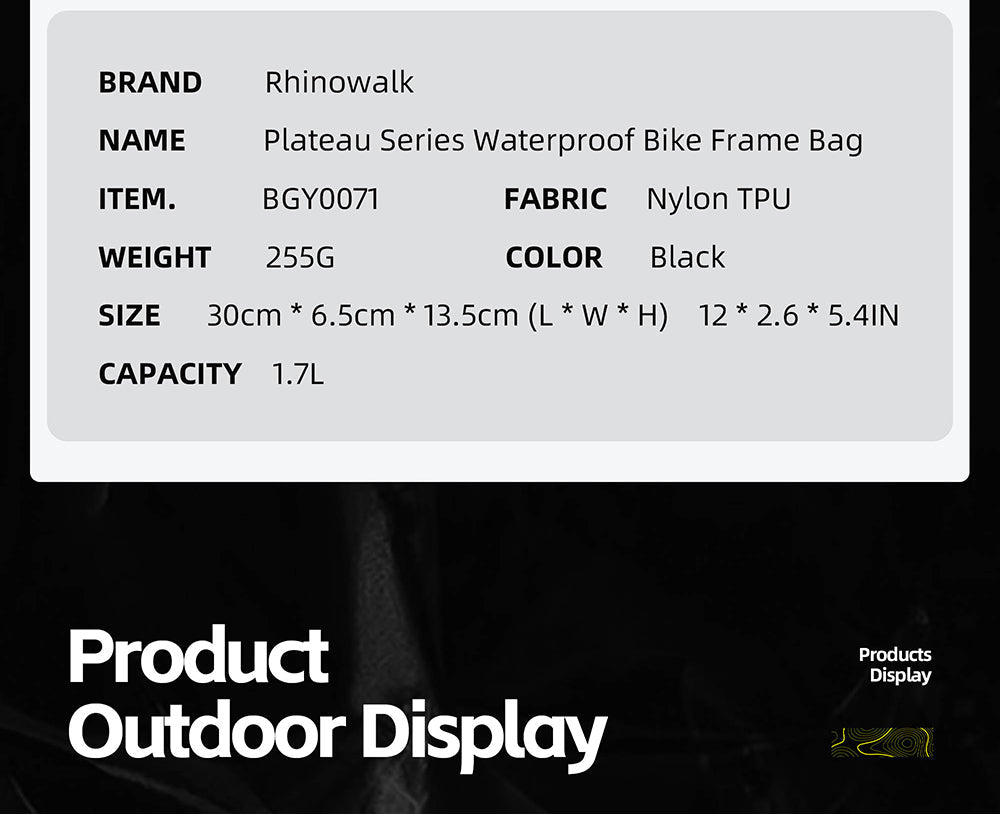 Plateau Series X Waterproof Triangle bag -1.7l
