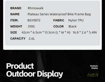 Plateau Series X Waterproof Triangle bag -2.6l