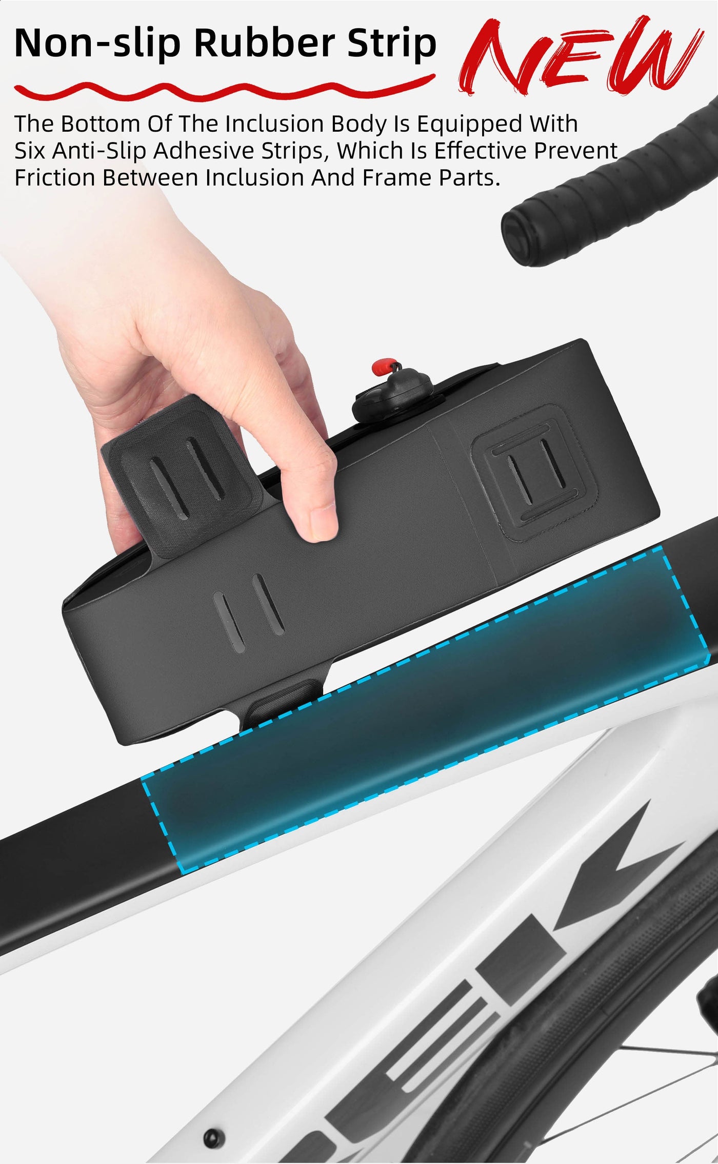 Waterproof Top Tube Bag with Magnetic Locking