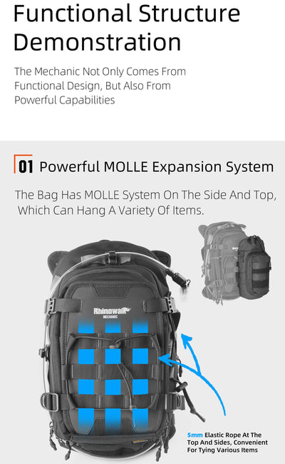 9L Motorcycle Tank Bag – Hydration Bladder, Waterproof Gear