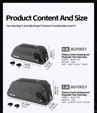 Plateau Series X Waterproof Magnetic Top Tube Bag