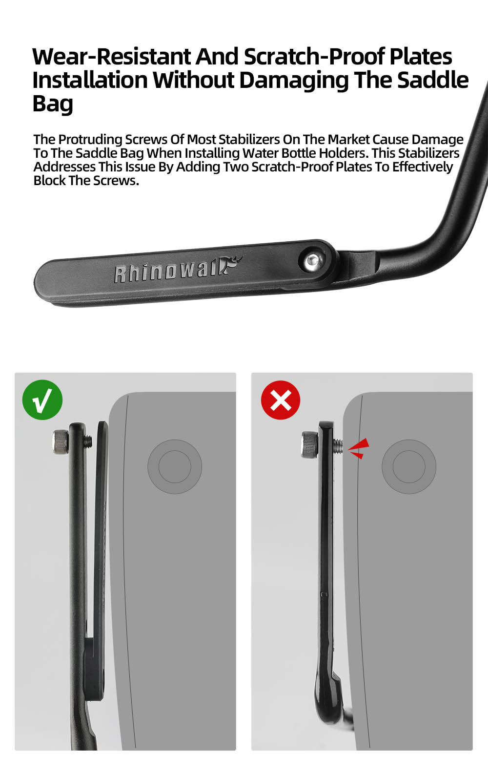 MTB Bicycle Saddle Bag Stabilizer