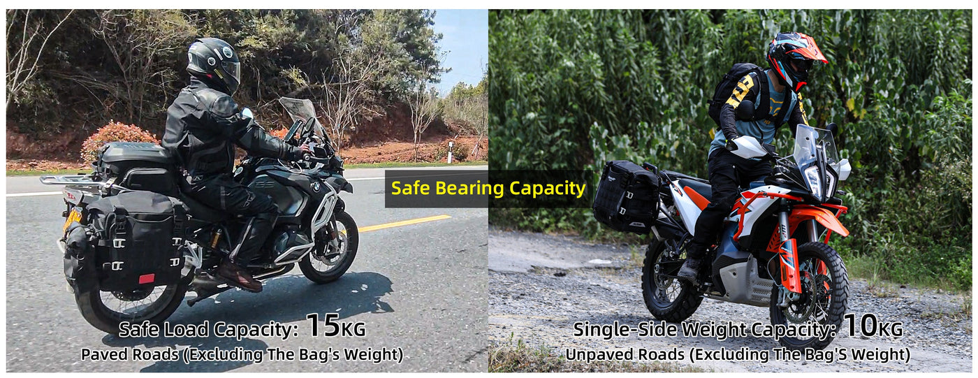 35L Motorcycle Side Bag – Quick Release Waterproof Saddlebag