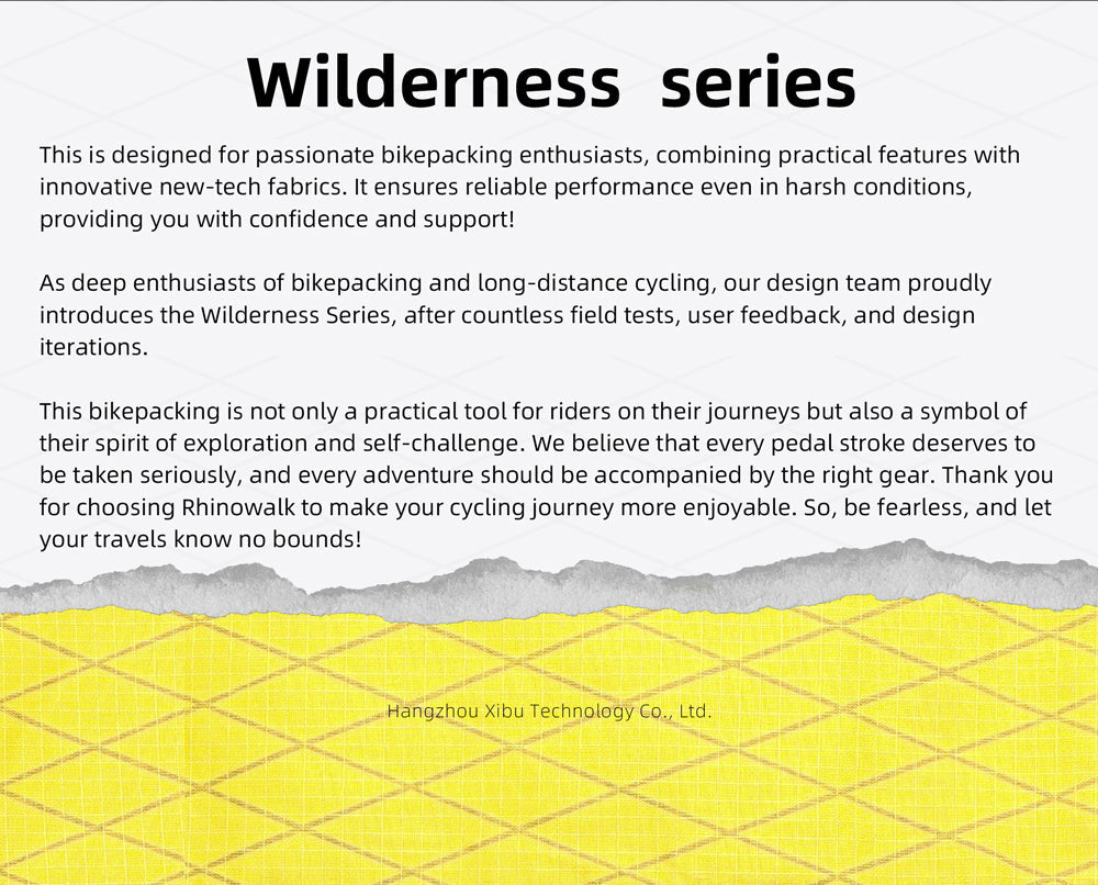 2.9l Triangle frame bag-Wilderness Series -L