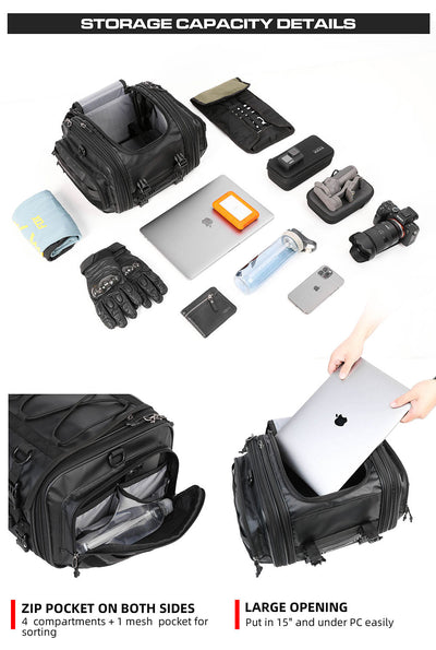 19-26l Motorcycle Tail Seat Bag