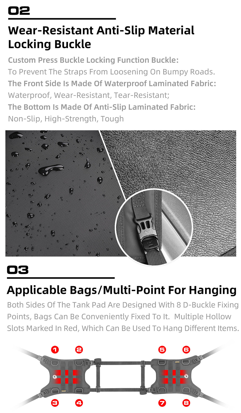 Tank Base Mounting for tank bag
