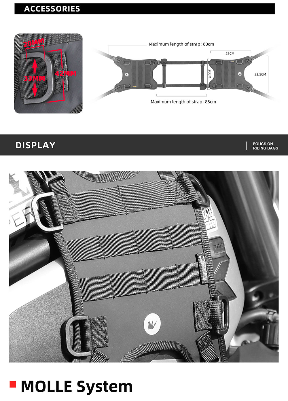 Tank Base Mounting for tank bag