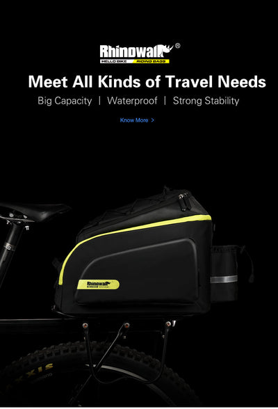 17 Liter Bike Rear Rack Carrier Bag