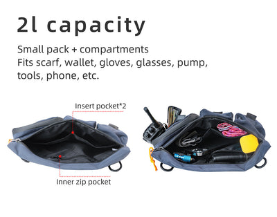 Eco Handlebar bag for Bicycle - RPET Material