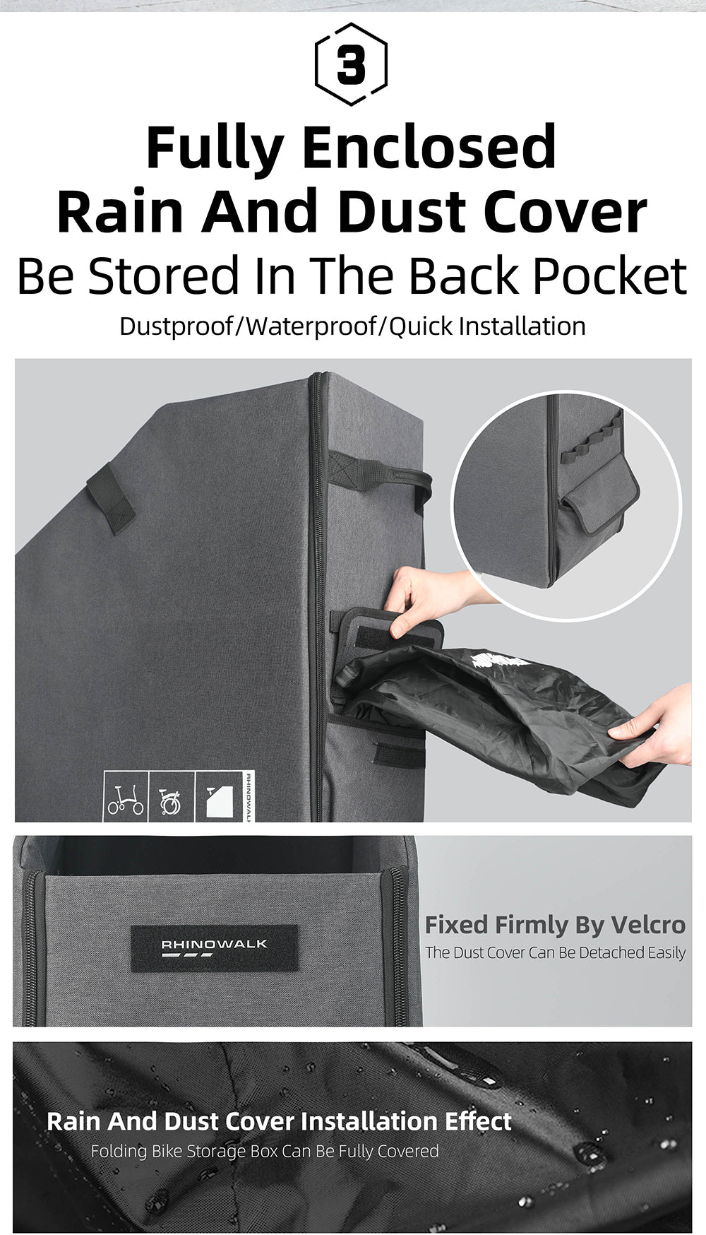 Storage box for 14"-16", 20"-24"  folding bikes