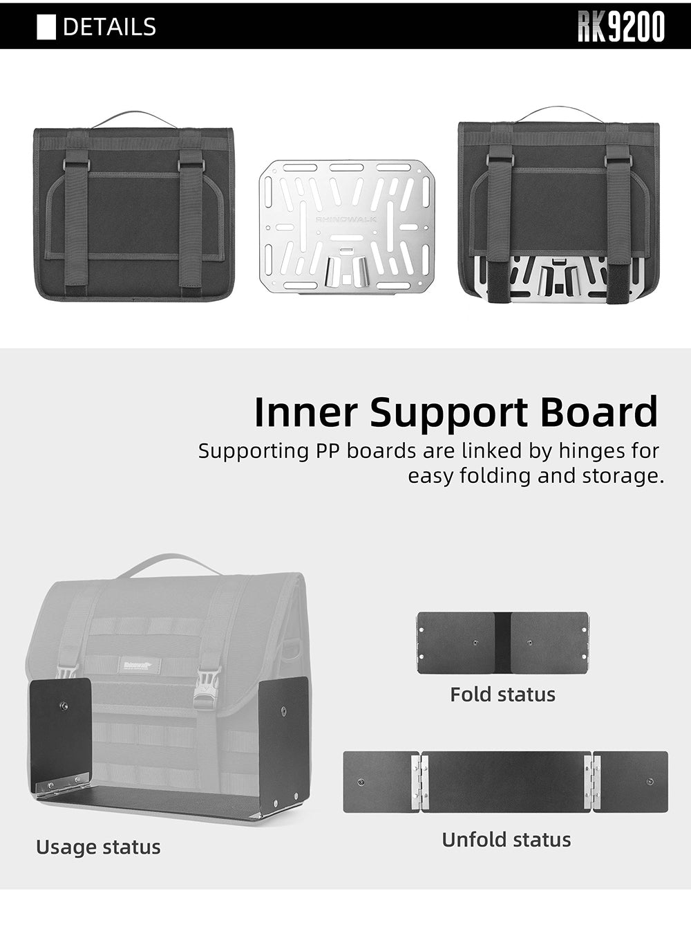 Quick release handlebar bag+mounting plate for Brompton Bikes