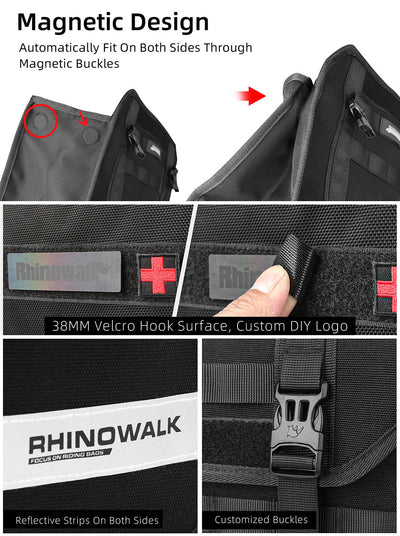 Quick release handlebar bag+mounting plate for Brompton Bikes