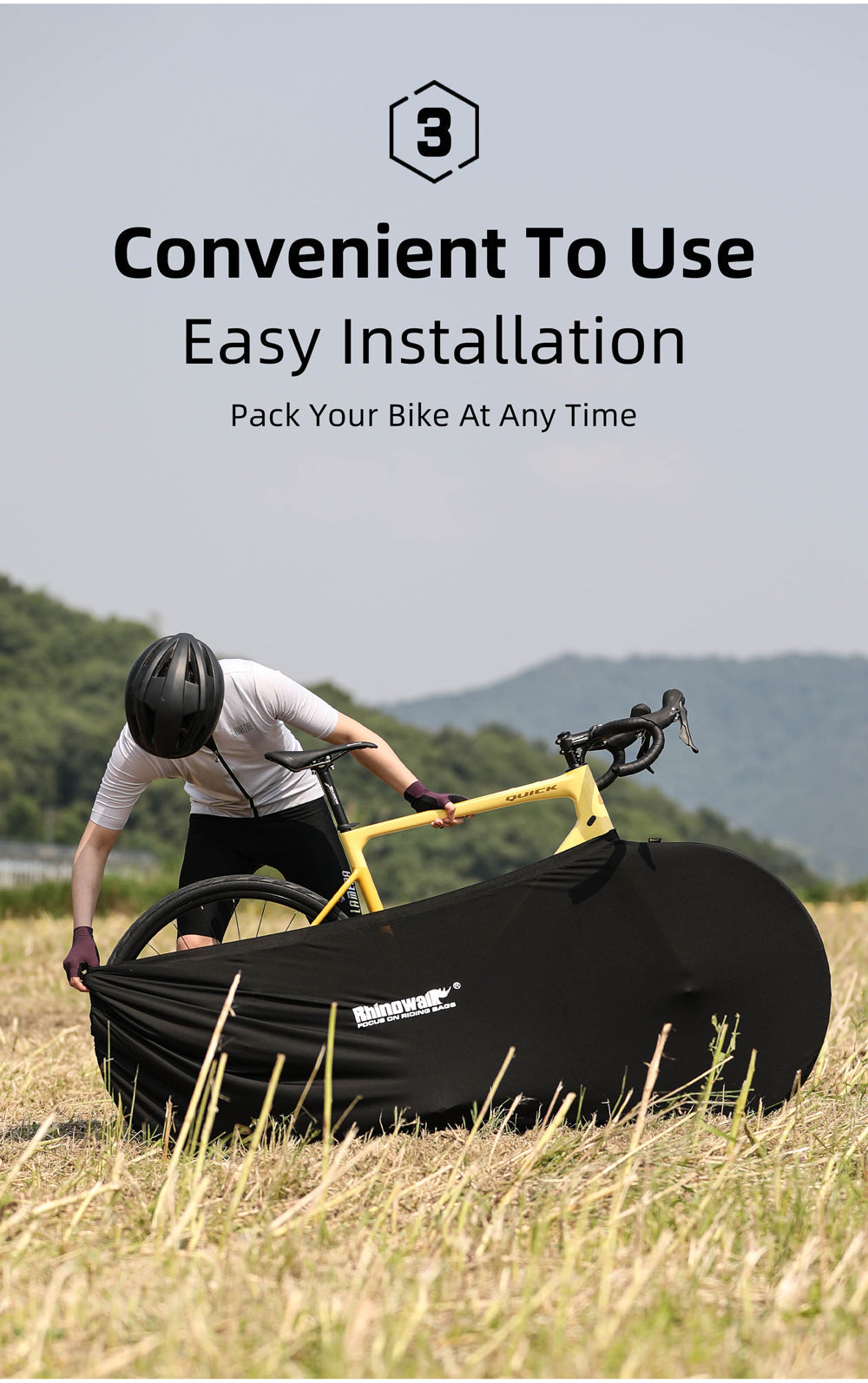 Elastic carrying bag for 26-27.5"  bikes