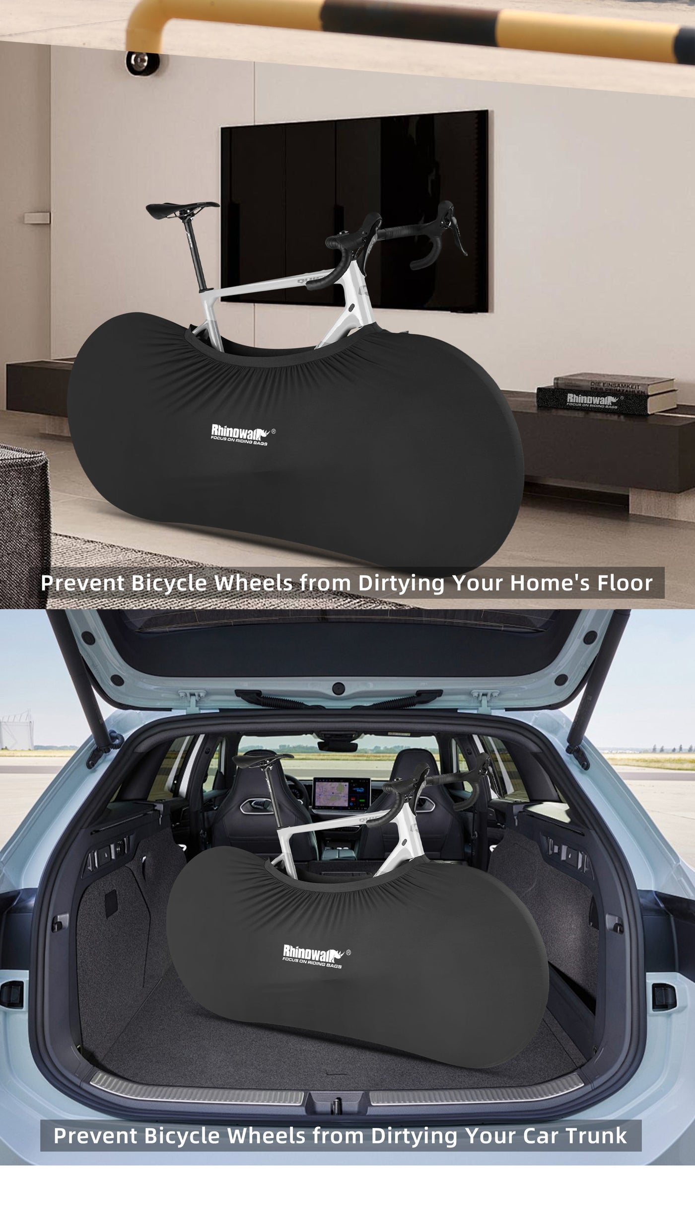 Elastic carrying bag for 26-27.5"  bikes