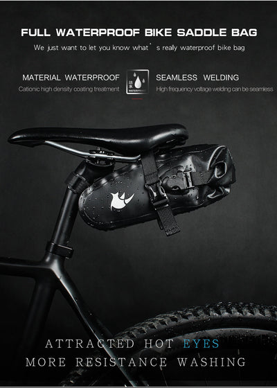 1.5L/2.5/4L Waterproof Bike Saddle Seat Bag
