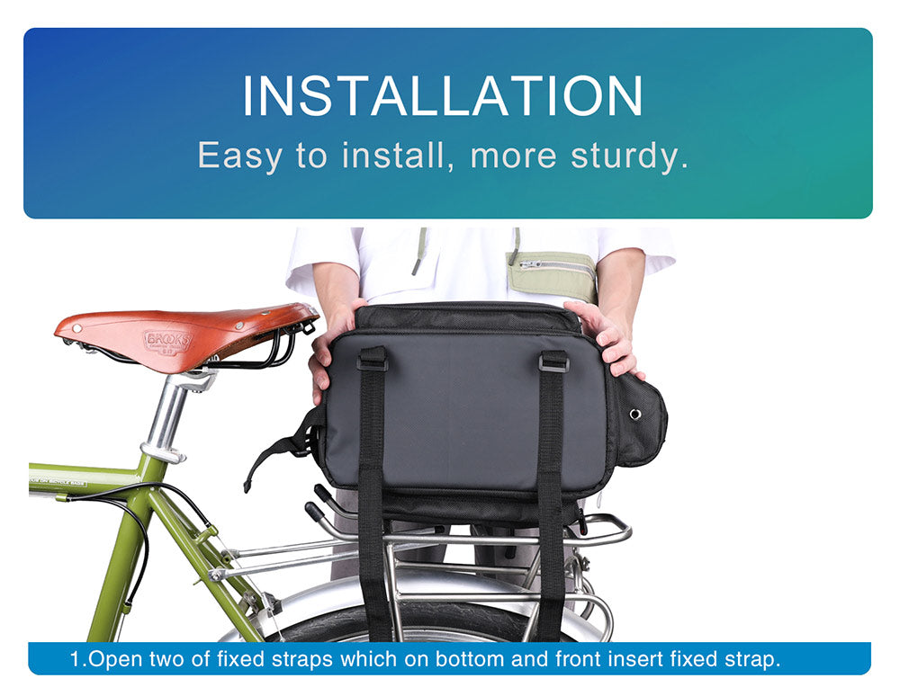 12 Liter Rear Rack Cargo Trunk Storage Bag