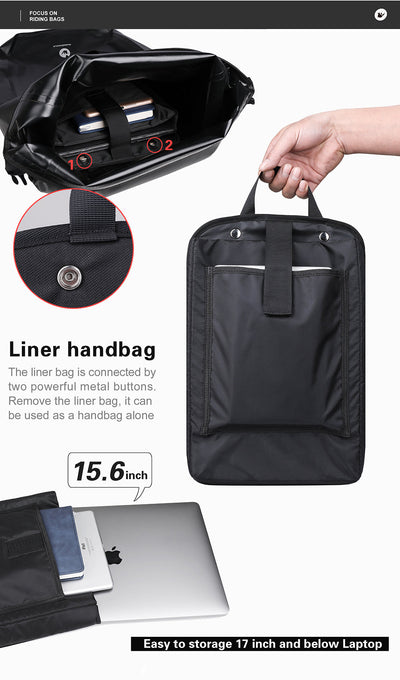 27 Liter Bike Waterproof Panniers Backpack
