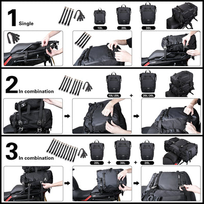 20 Liter Moto Tail Pack